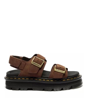Dr. Martens Dr. martens zebzag sandal sepia brown plateau sandalen dames