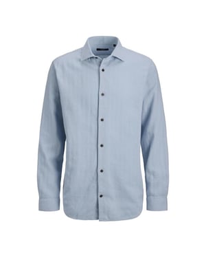 Jack & Jones Jprblaparker linen blend ls shirt licht