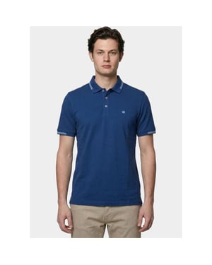 Bos Bright Blue Polo korte mouw judson polo 26108ju27bo/4005