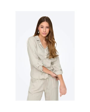 Jacqueline de Yong Jdycaya linen loose l/s shirt wvn d