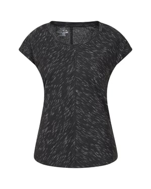 'Retreat Slouch' Women's T-Shirt IsoCool Relaxed Fit Sweat Wicking Everyday Tee Black
