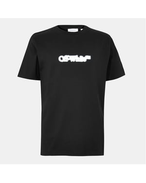 Men's Off White Spray Arrow T in Black-White