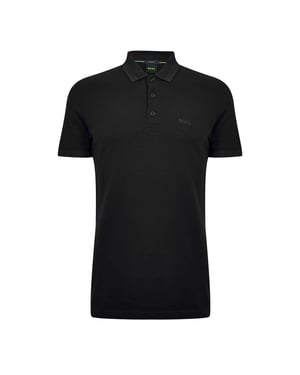 Men's Boss Hbg Paddy Polo Shirt With Contrast Tipping in Black 009