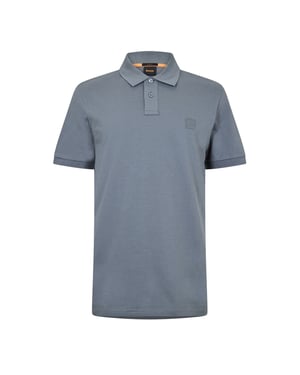 Men's Boss Passenger Short Sleeve Polo Shirt in Open Grey