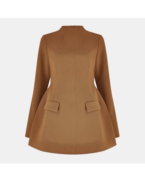 Women's Odd Muse Long Sleeve Mini Dress in Olive