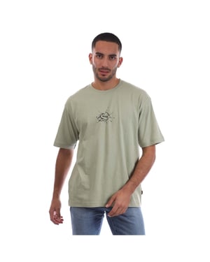 Men's Boss Graphic Crew Neck Short Sleeve T-Shirt in Open Green