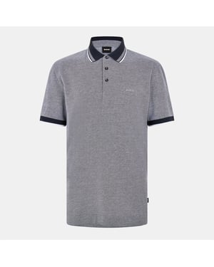 Men's Boss Collared Neck Short Sleeve Polo Shirt in Dark Blue