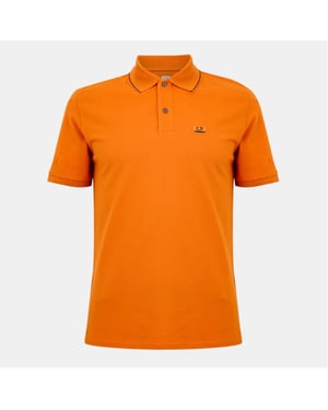 Men's C.P. Company Polo Shirt in Russ Orange 434