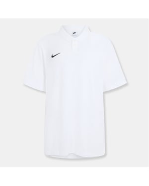 Men's Nike Collared Neck Short Sleeve Polo Shirt in White