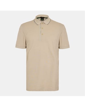 Men's Boss Hbg Paule 4 Polo Shirt, Premium Craftsmanship in Light Beige