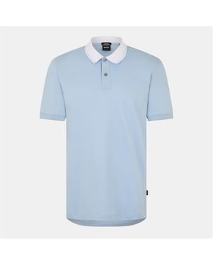 Men's Boss Regular Fit Short Sleeve Shirt in Lt Pas Blue 450