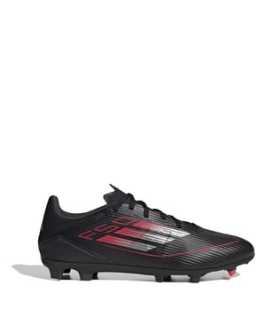 Men's adidas F50 League Lace-Up Stripe Patterned Boots in Core Black/Iron