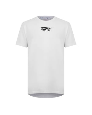 Men's Off White Large Genie Lettering Regular Fit T-Shirt in White