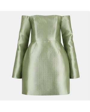 Women's Odd Muse Om The Ultimate Muse Off-The-Shoulder Mini A-Line Dress in Green
