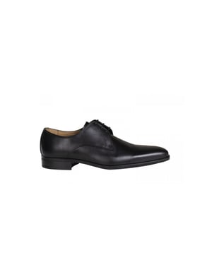 Giorgio 38202 zwart leren veterschoen met rubber zool