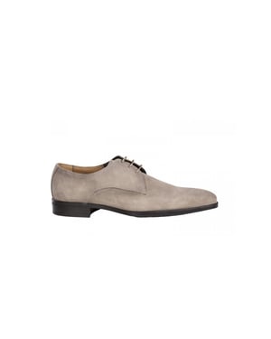 Giorgio 38202 beige suède veterschoen met rubber zool