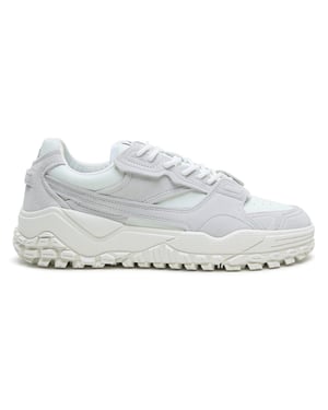 Men's Ellesse Luxe EL42 Lace-Up Lug Sole Sneakers in White