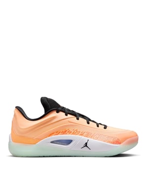 Men's Air Jordan Zion 4 Low Top Lace-Up Sneakers in Cone/Peach