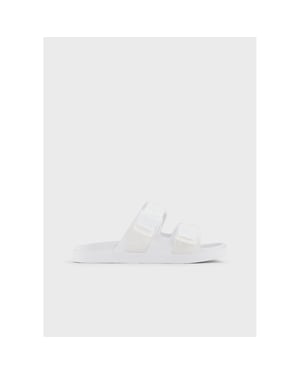 Men's Emporio Armani EA7 Ansa Fix Slides in White