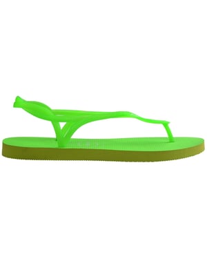 Women's Havaianas Neon Thong Toe Flip Flop Sandals in Green