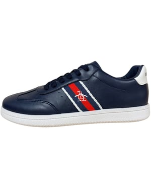 Men's Original Penguin Low Profile Lace Up Trainers Juniors in Navy