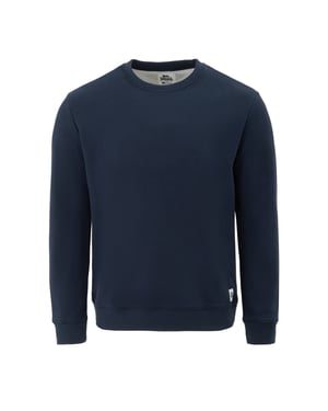 Men's Lonsdale Regular Fit Long Sleeve Crew Neck Sweatshirt in Navy