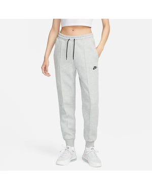 Women's Nike Sportswear Tech Fleece Mid Rise Joggers in Grey