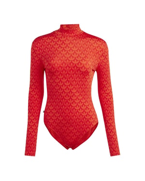 Women's adidas Originals Logo Bodysuit in Red