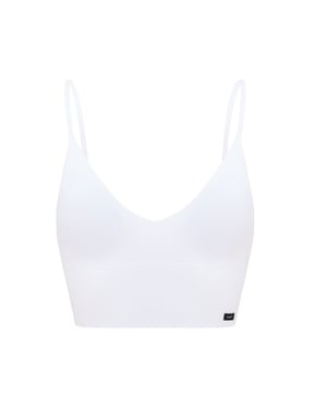 Women's Lee Flora V-Neck Slim Fit Crop Bra in White