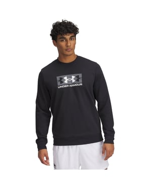 Men's Under Armour Rival Terry Quarter Zip Fleece in Black