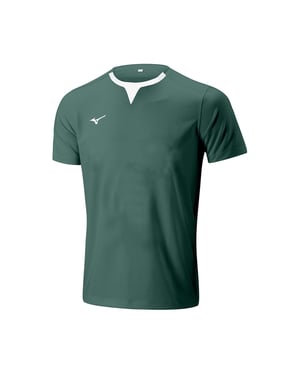 Men's Mizuno Rugby Training Shirt in Bottle Green