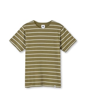 Men's Pretty Green Regular Fit Crew Neck T-Shirt in Khaki