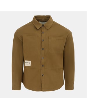 Men's Firetrap Heavy Shirt in Khaki