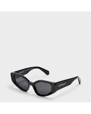 Accessories Off White Memphis Square Full Rim Sunglasses in Black/Dark Grey
