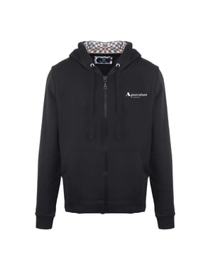 Men's Aquascutum Zpullover Hoody Swe in Black