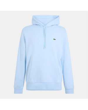 Men's Lacoste Hooded Neck Crocodile Print Sweatshirt in Blue T01
