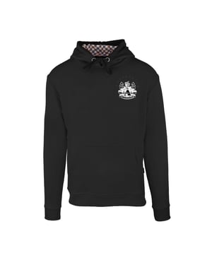 Men's Aquascutum Hooded Neck Long Sleeve Sweatshirt in Black