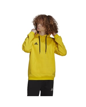 Men's adidas Entrada 22 Sweat Hoodie in Yellow/Black