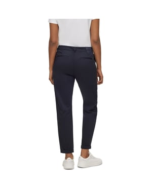 Women's Boss Solid Patterned Slim Chinos in .Open Blue