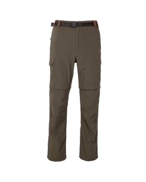 Men's Trespass Ryne B Zipped Pocket Solid Cargo Pants in Olive