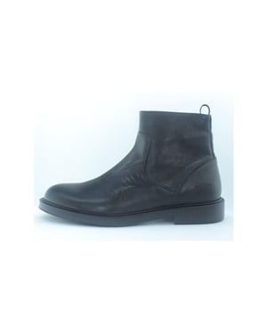 Giorgio 82406 zwart leren Boots met rubber zool