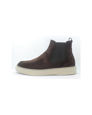 Giorgio 29116 donkerbruin suède boots met rubber zool