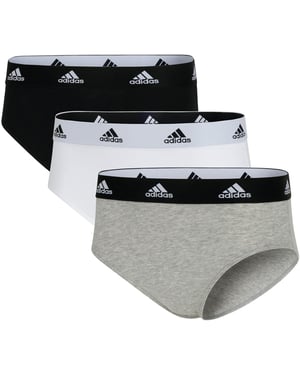 Women's adidas 3 Pack Logo Print Bikini in Assorted