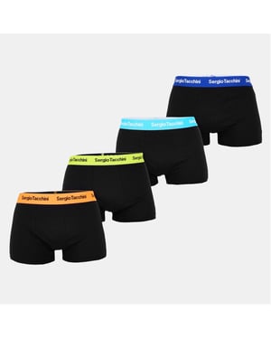 Men's Sergio Tacchini 4 Pack Plain Design Boxer Brief in Multi