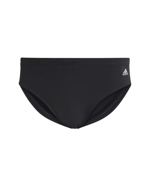 Men's adidas Solid Logo Print Brief in Black
