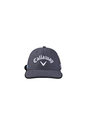 Accessories Callaway Wordmark Logo Pre Curved Brim Cap in Grey/White