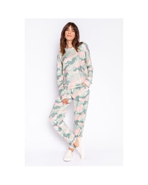 Women's PJ Salvage Salv L S Shirt in Khaki