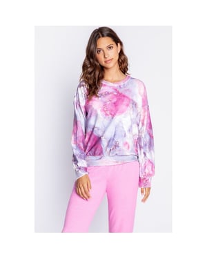 Women's PJ Salvage Salvage Marble Shirt in Powderpink