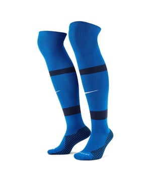 Accessories Nike Matchfit Knee High Football Socks in Royal Blue/Navy