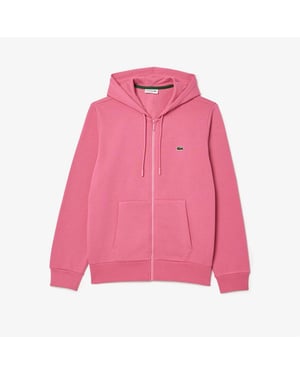 Men's Lacoste Zipped Hoodi in Reseda Pink